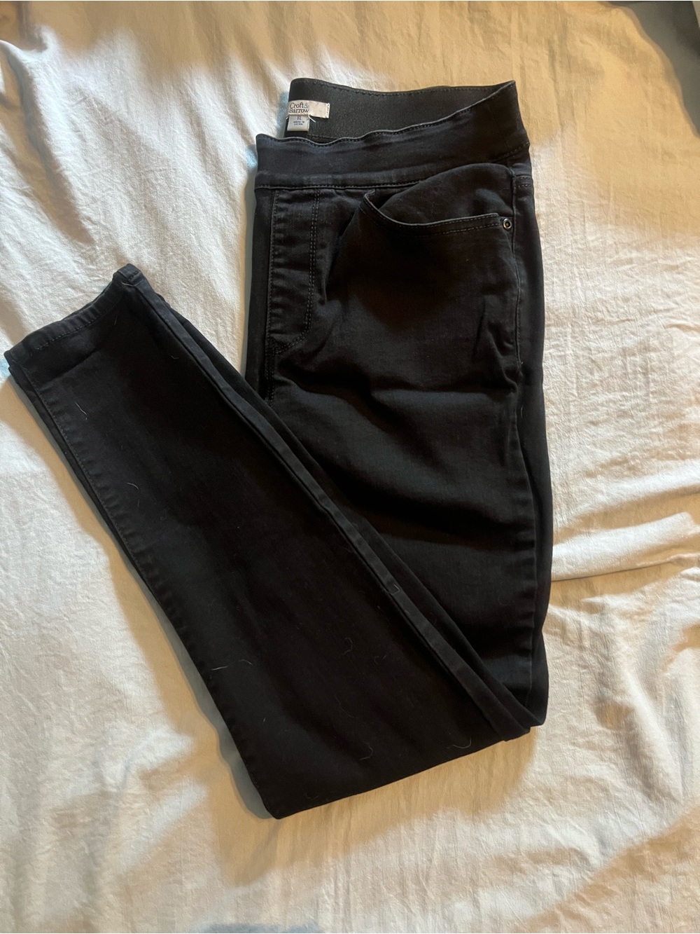 croft & barrow Black Women's Skinny Pull-On Jeans